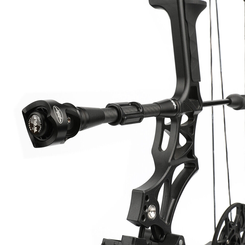 Archery Stabilizer Ball Shock Absorber Balance Bar Recurve Compound Bow Hunting